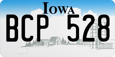 IA license plate BCP528