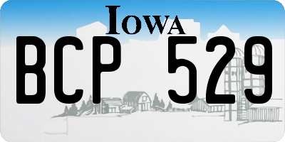 IA license plate BCP529