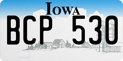 IA license plate BCP530