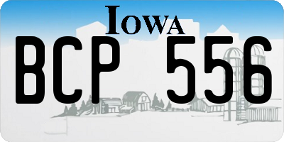 IA license plate BCP556