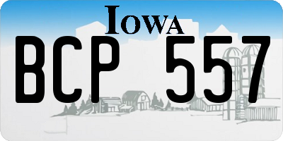 IA license plate BCP557
