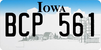 IA license plate BCP561