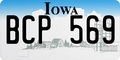 IA license plate BCP569