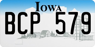 IA license plate BCP579