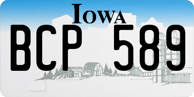 IA license plate BCP589