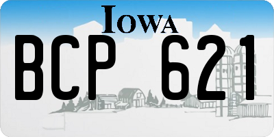 IA license plate BCP621