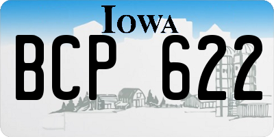 IA license plate BCP622