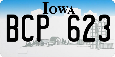 IA license plate BCP623