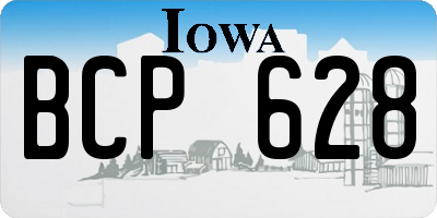 IA license plate BCP628