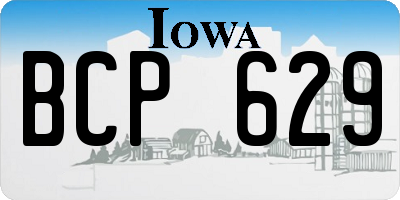 IA license plate BCP629