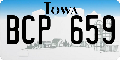 IA license plate BCP659