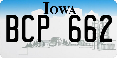 IA license plate BCP662