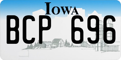 IA license plate BCP696
