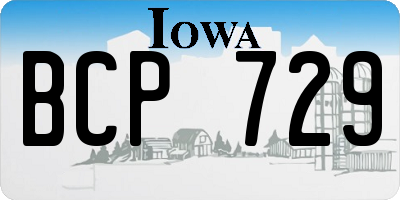 IA license plate BCP729