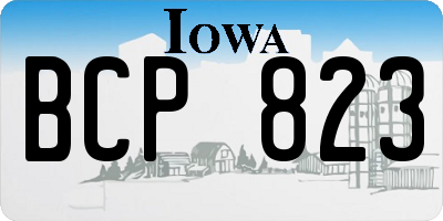 IA license plate BCP823