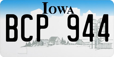 IA license plate BCP944