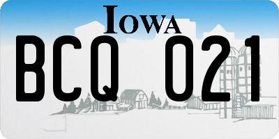 IA license plate BCQ021