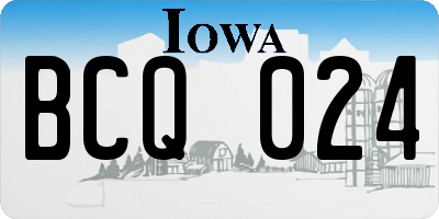 IA license plate BCQ024
