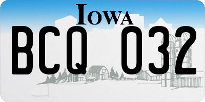 IA license plate BCQ032