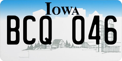 IA license plate BCQ046
