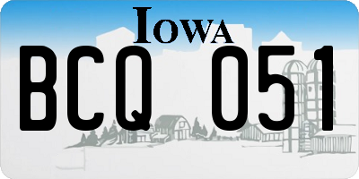 IA license plate BCQ051