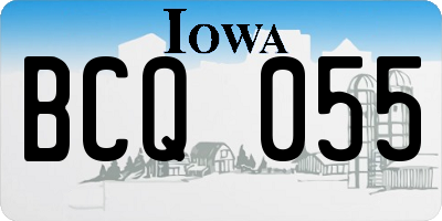IA license plate BCQ055