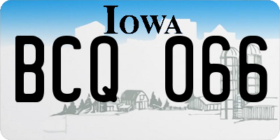 IA license plate BCQ066