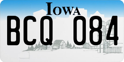 IA license plate BCQ084