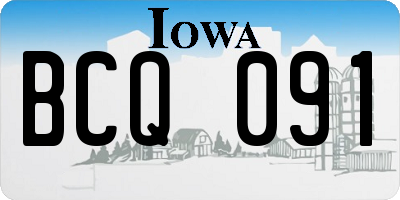 IA license plate BCQ091