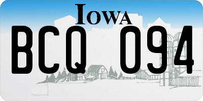 IA license plate BCQ094