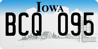 IA license plate BCQ095
