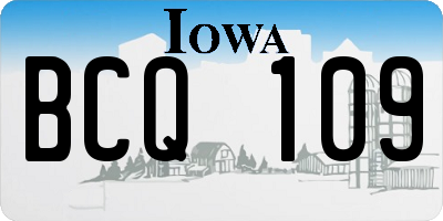 IA license plate BCQ109