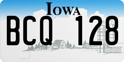 IA license plate BCQ128