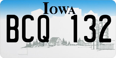 IA license plate BCQ132