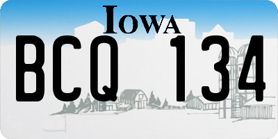IA license plate BCQ134