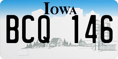 IA license plate BCQ146