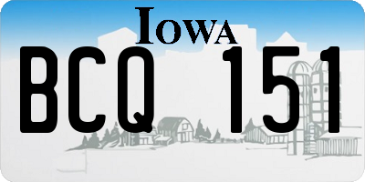 IA license plate BCQ151