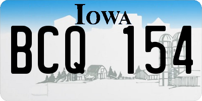 IA license plate BCQ154