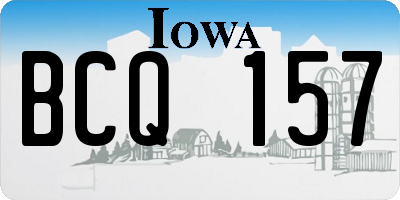 IA license plate BCQ157