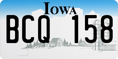 IA license plate BCQ158