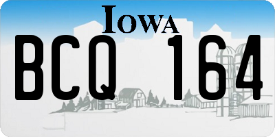 IA license plate BCQ164