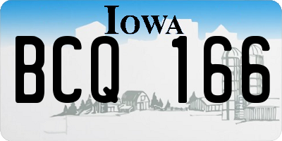 IA license plate BCQ166