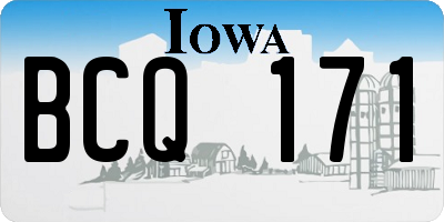 IA license plate BCQ171