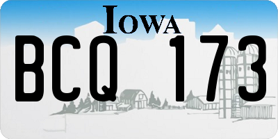 IA license plate BCQ173