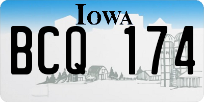 IA license plate BCQ174