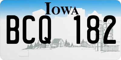 IA license plate BCQ182