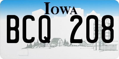 IA license plate BCQ208