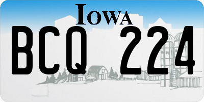 IA license plate BCQ224
