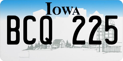 IA license plate BCQ225