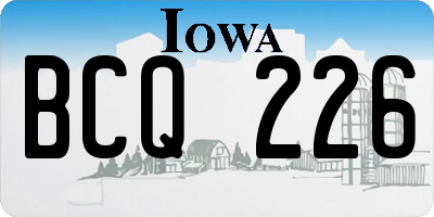 IA license plate BCQ226